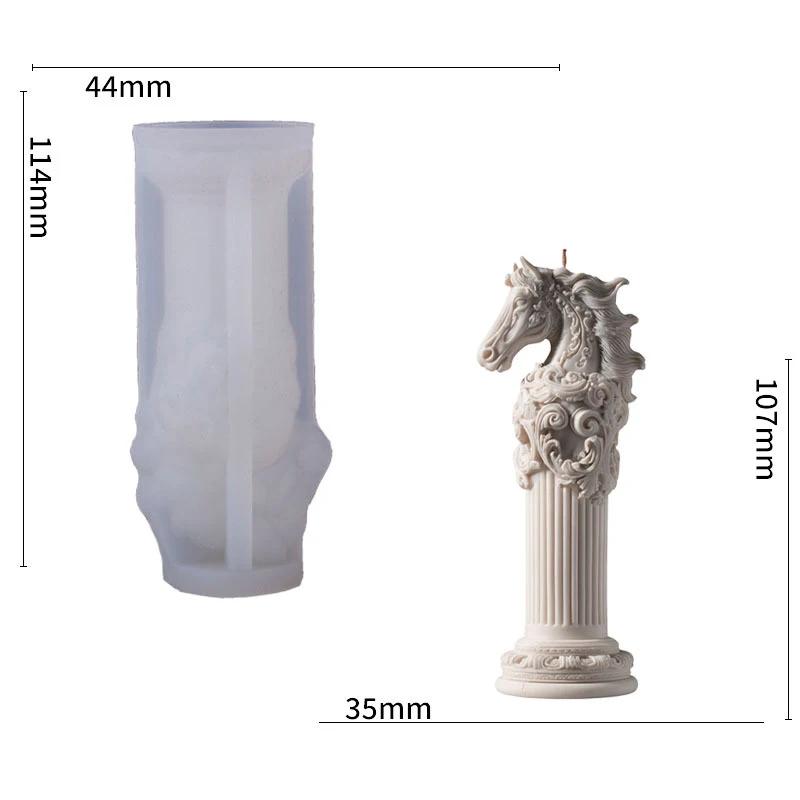 Horse Head Relief Mold Silicone Horse Totem Candle Mould Silicone Candle Mold Dyi Aromatherapy Mold For Craft Workshops Candle