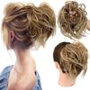 Coque Bagunçado Penteado Desarrumado Rabo de Cavalo Com Elástico Scrunchies Sintéticos Apliques de Cabelo para Mulheres