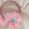Colorful Beaded Flower Hair Rope Tie Children's Elastic Hair Band Sequins Ponytail Holder Rubber Band Baby Girl Hair Accessories