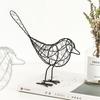 1Pc Iron Little Bird Statue Modern Design Animal Figurine Home Office Decoration Craft Home Decoration Accessories