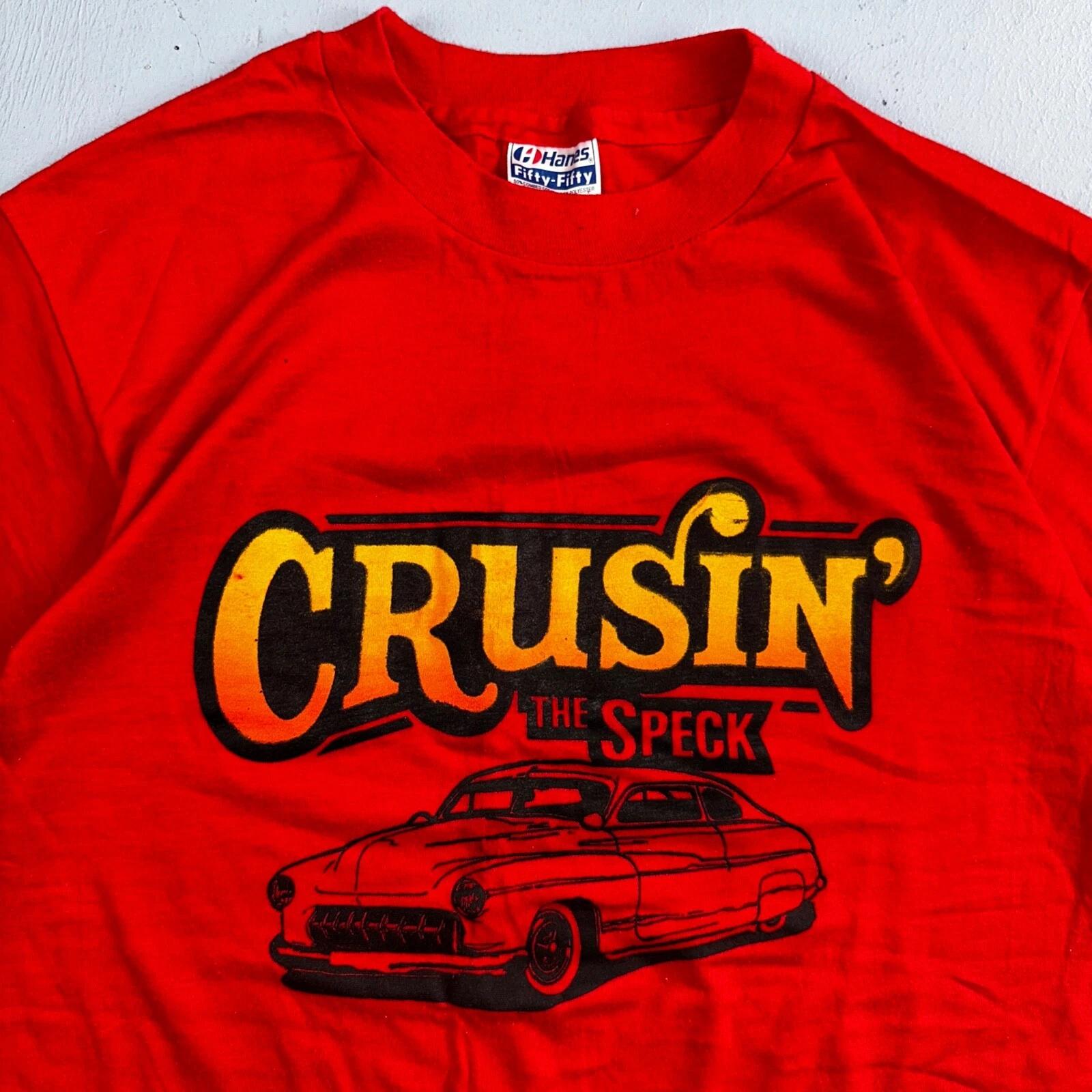 

Hanes 80s Cars Art The Speck VTG T Shirt 1980s Graphic Single Stitch Oregon XL
