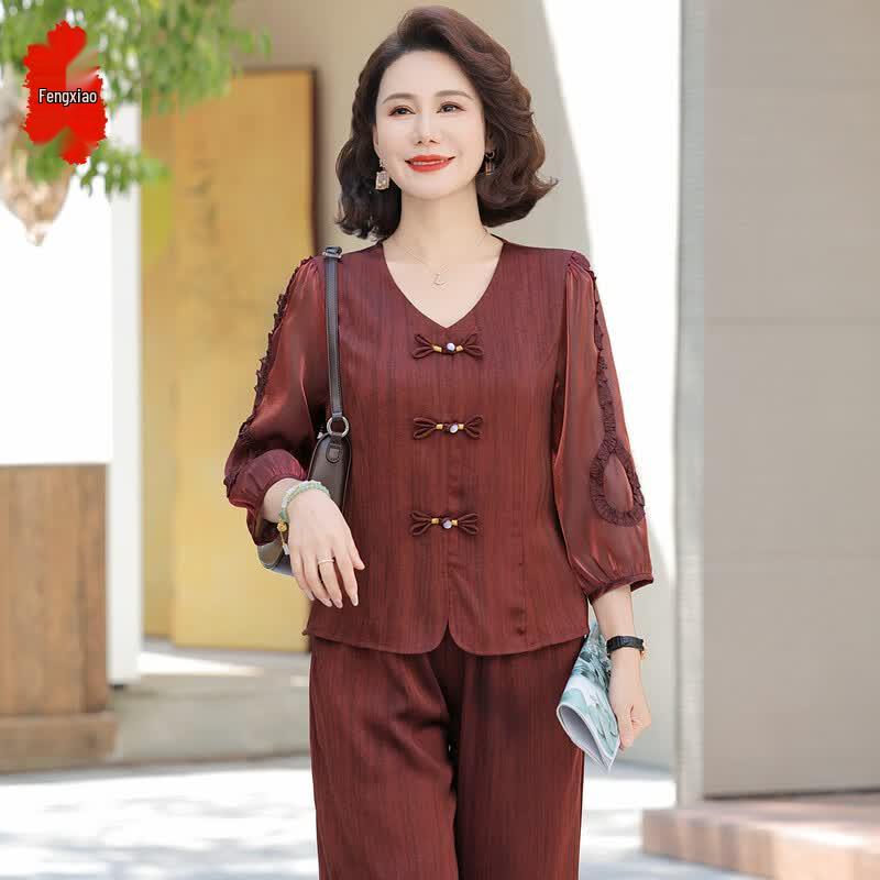 New Chinese Style Women's Summer Two-Piece Set