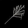 Glitter Finish Christmas Crystal Pick Branch Crystal Dangle with Butterfly Acrylic Christmas Decor Sprig Long Stem Sparkling