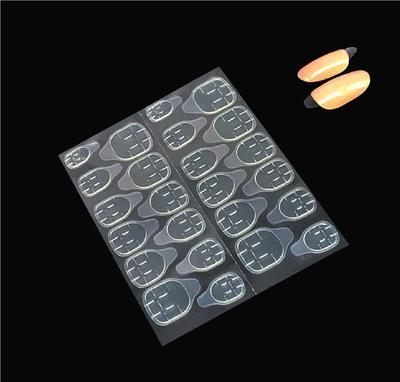 BHOOLU&GOOLU Transparent Double Side Adhesive Tapes Glue Sticker False Nail Extension Stick Tools For Women DIY Nail Arts Stickers 24 Count (Pack O