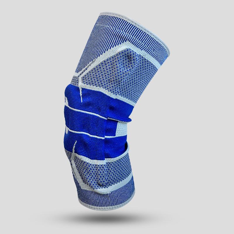 Sport Knieschoner für Männer und Frauen Basketball Fußball Badminton Fitness Laufen Silikon Federstütze Kniescheibe Meniskus