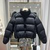 Short thickened down jacket women's winter stand-up collar small bread jacket white duck down European and American ins jacket women's tide