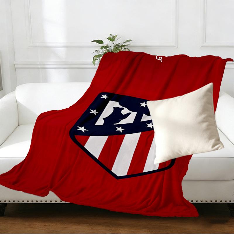 Coperta con Stampa Atletico Madrid - Morbida e Confortevole, per Camera da Letto, Viaggio, Divano, Decorazione per la Casa - Regalo di Compleanno o Natale per un Amico