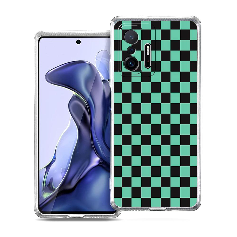 Checkerboard Plaid Checked Phone Case For Xiaomi 14 13 12 Lite Mi 11 11X 13T 12T 11T For Poco X5 X4 X3 NFC F5 F4 M4 Pro 5G Cover