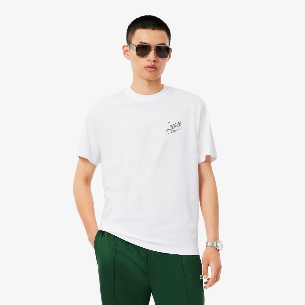 [lacoste] Men s Back Printing Classic Fit Short-Sleeve T-Shirt TH5948-55N001 4