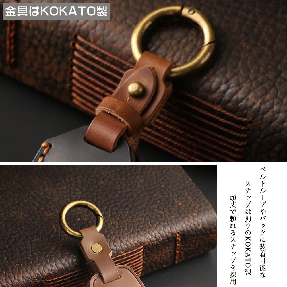 KOKATO Smart Key Key and Key Cover for Suzuki Hustler MR02 Series 2020 Leather with Stain and Scratch No Radio Dress Case, Holder, (MR52S, MR92S)