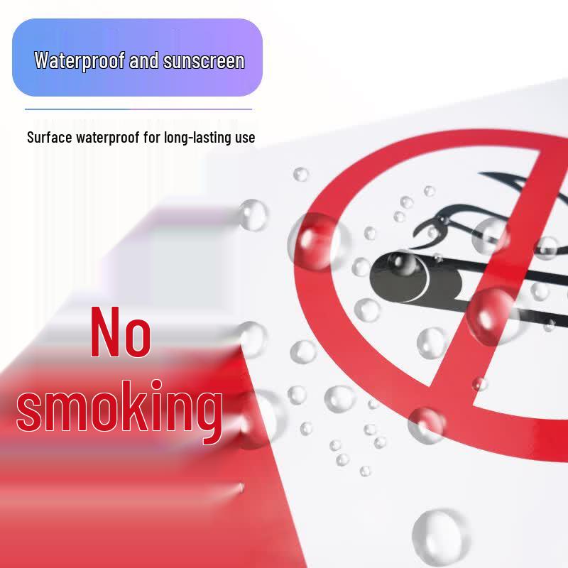 Bingyu BYaf-01 Prohibited Warning Sign Wall Sticker