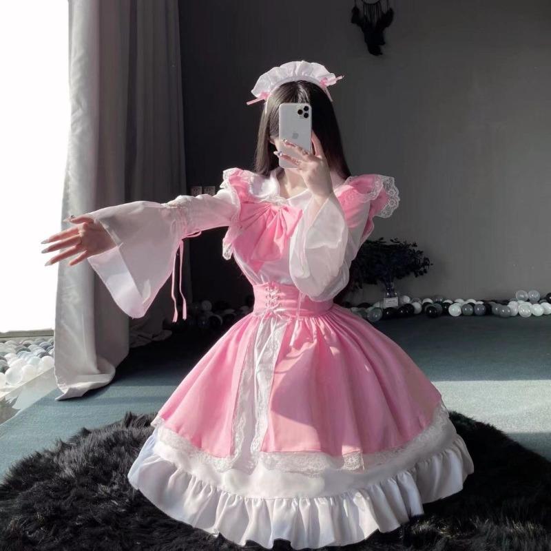 Maid daily cute outfit ladies boss dress lolita full suit