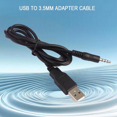1M USB To 3.5mm Audio Cable USB Sound Card Earphone Laptop 2 For Desktop Audio 1 PC Aux Cable H P9S1