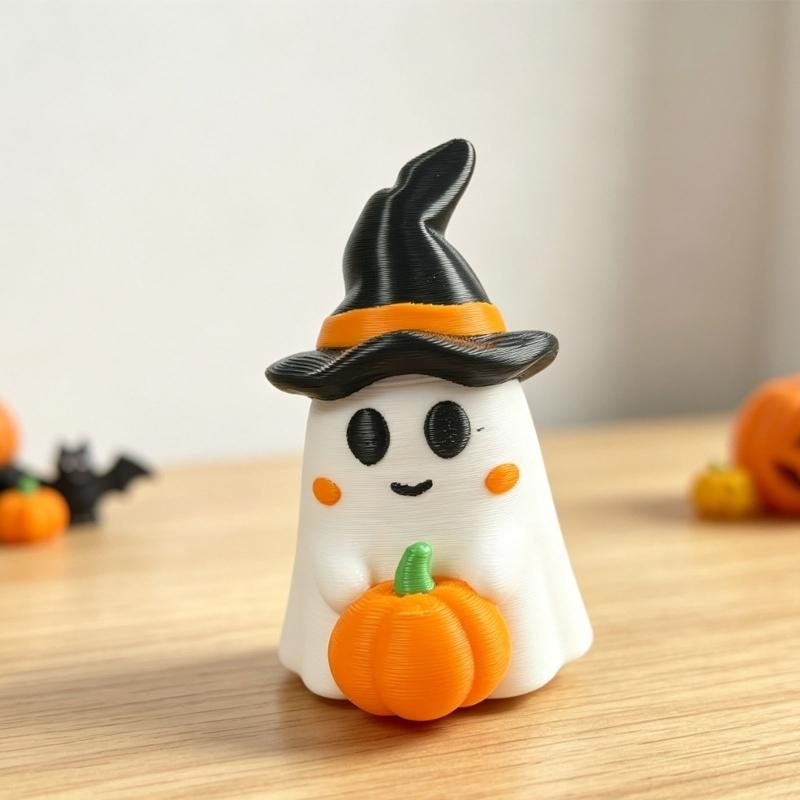 Halloween Ghostly Figurines Pumpkins Ghostly Statue Sculptures Miniature Garden Accessories Monsters Figurines Ornament