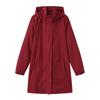 Veste Coupe-vent Femme Printemps Automne Fine Manches Longues Déperlante Capuche Amovible Couleur Unie