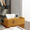 Vintage Imitation Vine Tissue Box Breathable Remote Control Storage Box Divided Tissue Box  Kitchen
