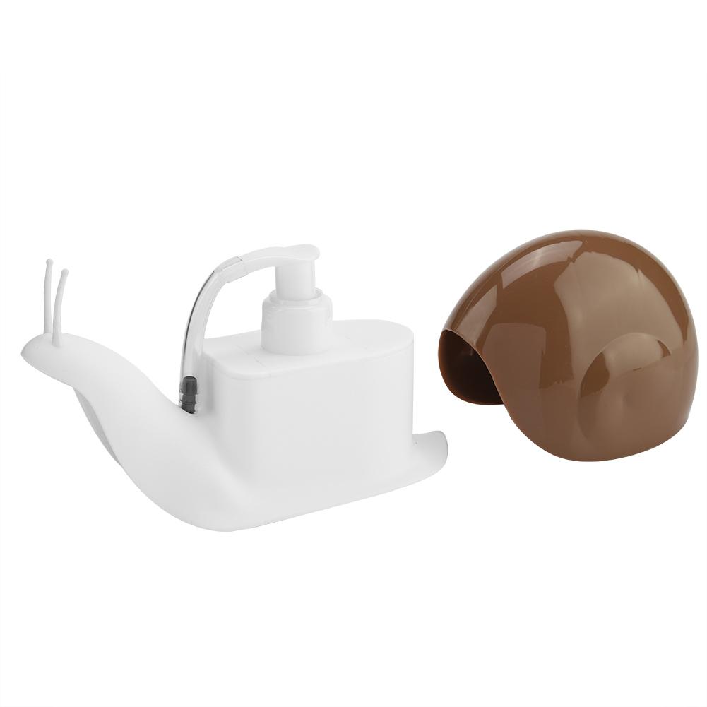Snail Shape Press Style Soap Liquid Bottle Hand Lotion Dispenser Bathroom Accessories (Brown)