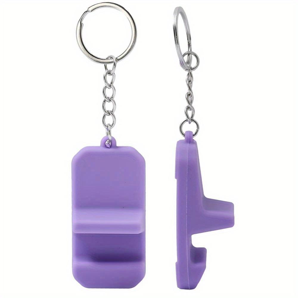 Portable Keychain Pendant Mobile Phone Holder Stand Creative Keyring Lightweight Mini Desk Cellphone Support For iPhone Samsung