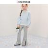 MiniPeace Girls' Knit Flare Pants