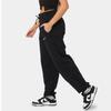 Nike Pantaloni de sport cu logo supradimensionat cu talie înaltă, căptușiți cu fleece, pantaloni de sport pentru femei, negru DQ5888-010