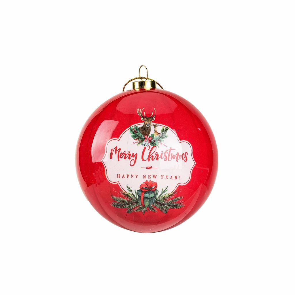 8CM Cm Christmas Ball Ornaments Creative Christmas Tree Decorations Household Outdoor Fun Pvc Inflatable Toy Ball Christmas Gift