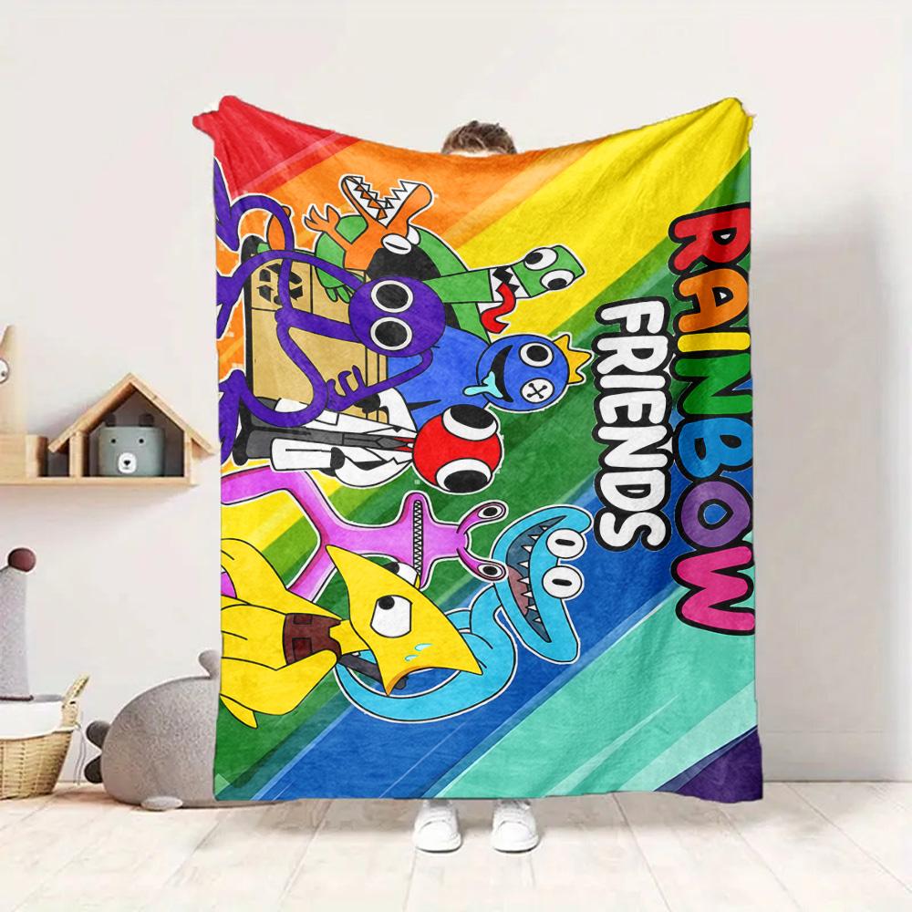 Rainbow Friends Flannel Blanket Throw Blanket Soft Warm Sofa Bed Camping Car Home Decor Unique Christmas Gift C9302530