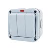 Weatherproof Design IP66 Outdoor Switch 3-Gang Switch