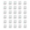 30pcs Transparent Cute Rabbit Button DIY Clothing Sewing Buttons Bunny Buttons  Sewing Supplies