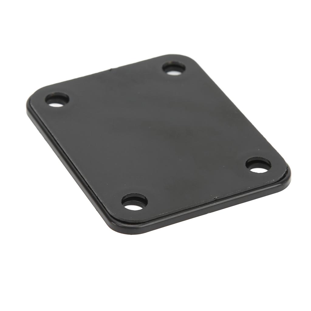 Electric Guitar Neck Plate Square Metal Back Mounting 4 Holes with Screws Bass Parts