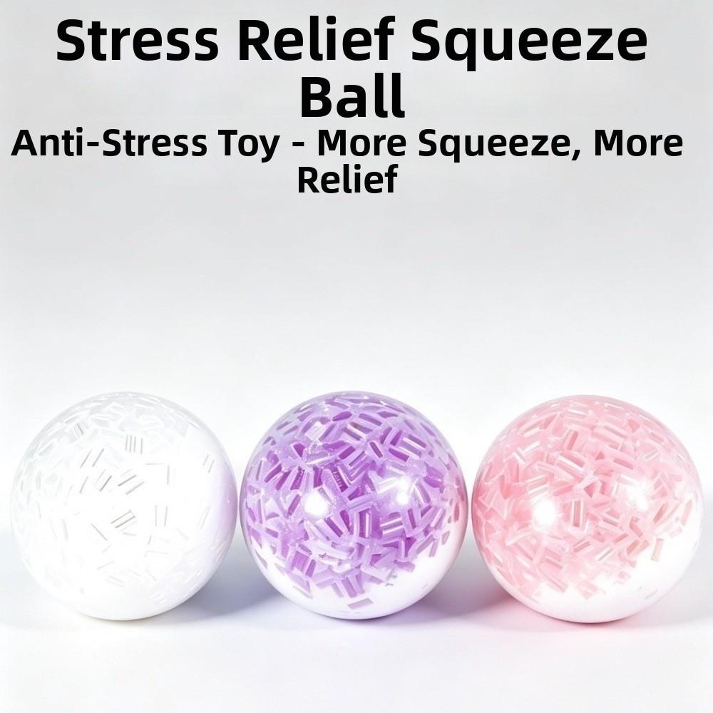 Anxiety Relief Squeezed Cube Crunchy TPR Fidget Toy Kids Toy Sensory Stress Ball for Kids Adults
