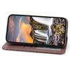 For iPhone 16 Wallet Case Calf Texture PU Leather Phone Cover with Strap