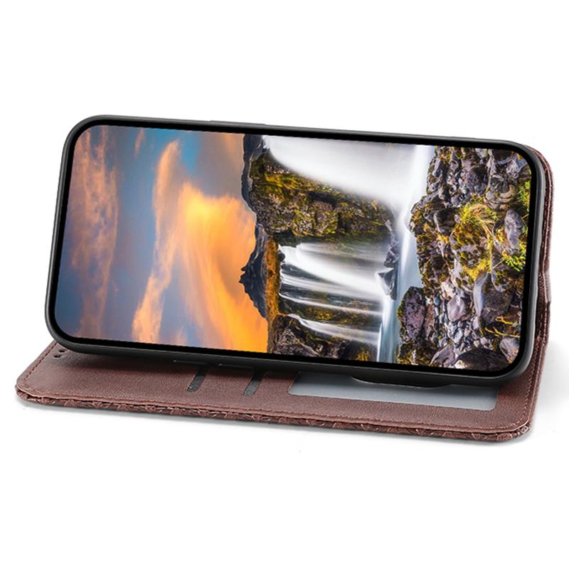 For iPhone 16 Wallet Case Calf Texture PU Leather Phone Cover with Strap