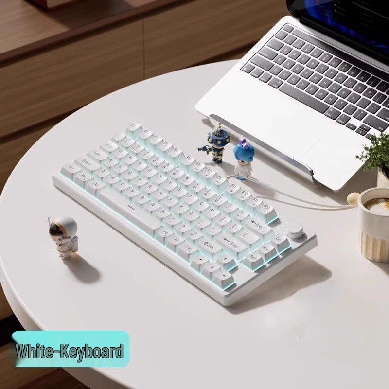 Kabellose, ultra-leise mechanische Gaming-Tastatur für Mädchen – Ideal für Büro & Laptop-Tippen