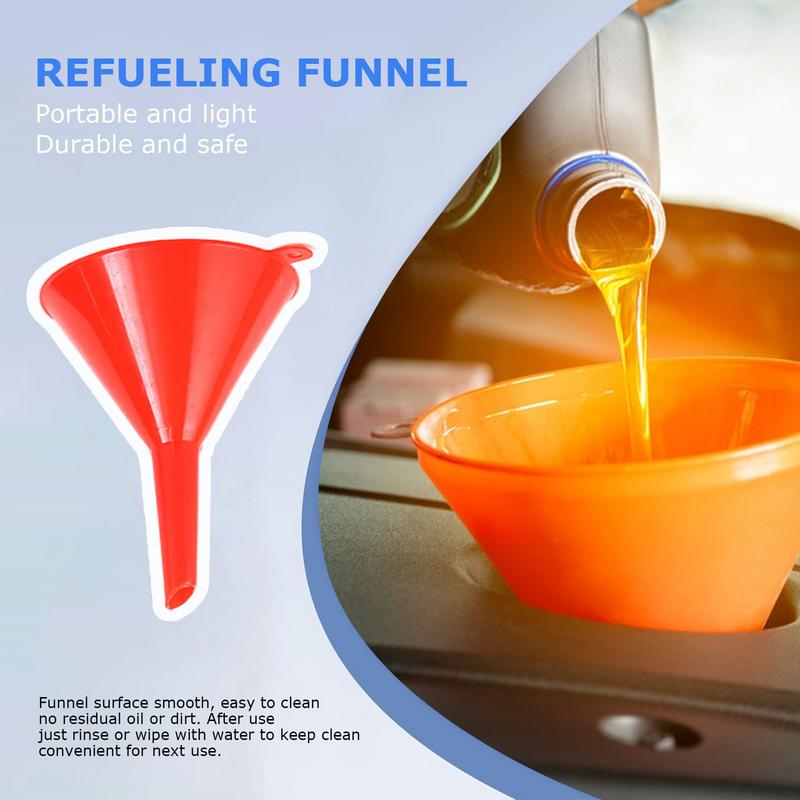 4pcs/set Kitchen Funnel Suitable for Automotive Home Kitchen Function Plastic Funnel Mini Small Medium and Large Funnels
