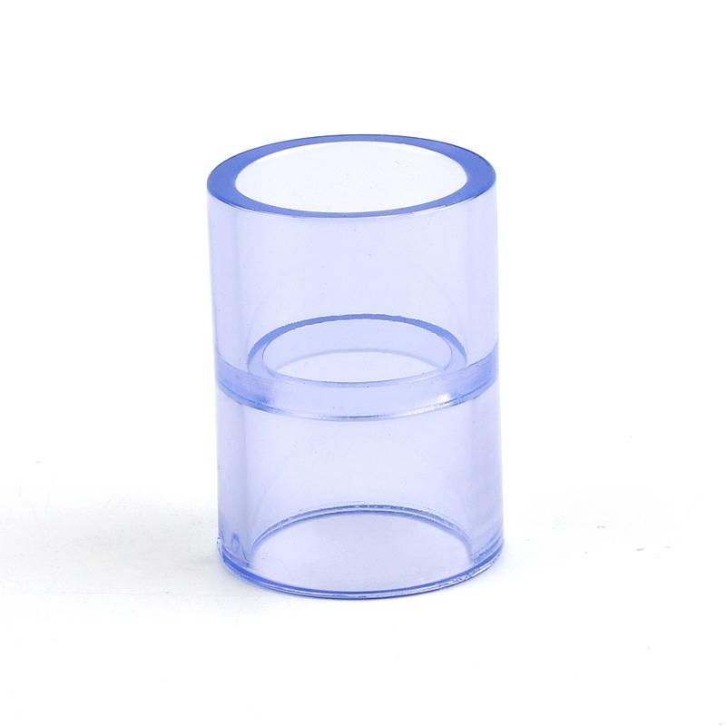 

1PC I.D 20~63mm Transparent UPVC Connector Garden Irrigation Water Pipe Connector Aquarium Adapter Fish Tank Accessories DIY Inner Diameter 20mm