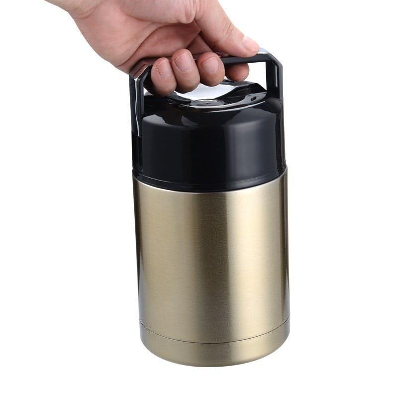 Large Capacity 800ML/1000ML Lunch Box Portable Stainless Steel Food Soup Containers Vacuum Flasks