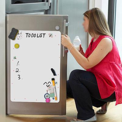 Fridge Magnet Whiteboard Erasable Smooth Writing Self-adhesive Sticky Anti-scratch Leave Message Foldable A3 A4 Anti-slip Magnetic Soft Whiteboard