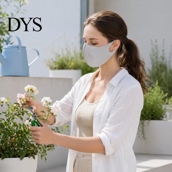Comfortable Summer Face Guard Soft Ice Silk Guard, Half Sun Protection Neck Cover, Breathable Holes And Clavicle Shield with Elastic Ear Loop