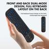 G60SPRO BT 2.4G Controle remoto de voz de modo duplo com teclado giroscópio de 6 eixos para Smart TV Android TV BOX PC