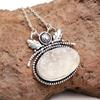 Rose Quartz  Drusy Gemstone Mother's Day Jewelry Necklace 20 In