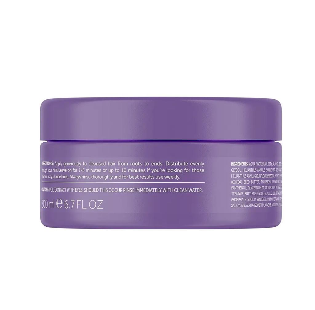 Маска от желтизны осветленных волос Bleach Blondes Purple Toning Treatment Mask Lee Stafford 200 мл