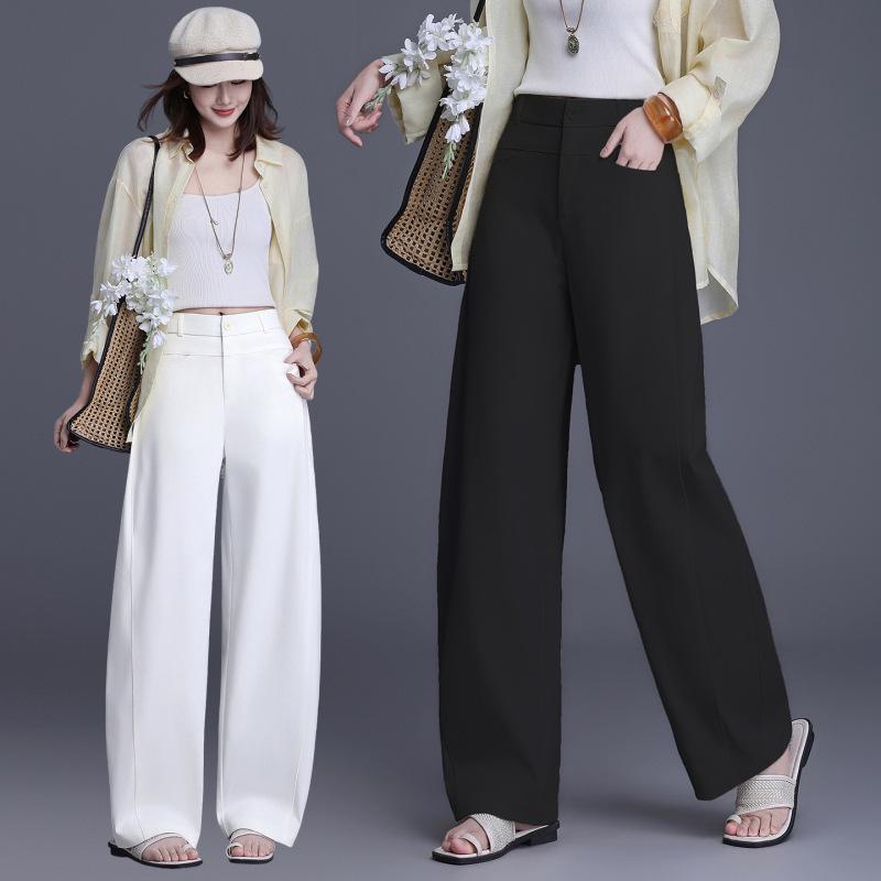 Brand New 2026 High-Waisted Slimming Women's Wide-Leg Casual Floor-Length Pants
