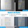 Reusable Magnetic Acrylic Weekly Planner Transparent Erasable Memo Board  Kitchen