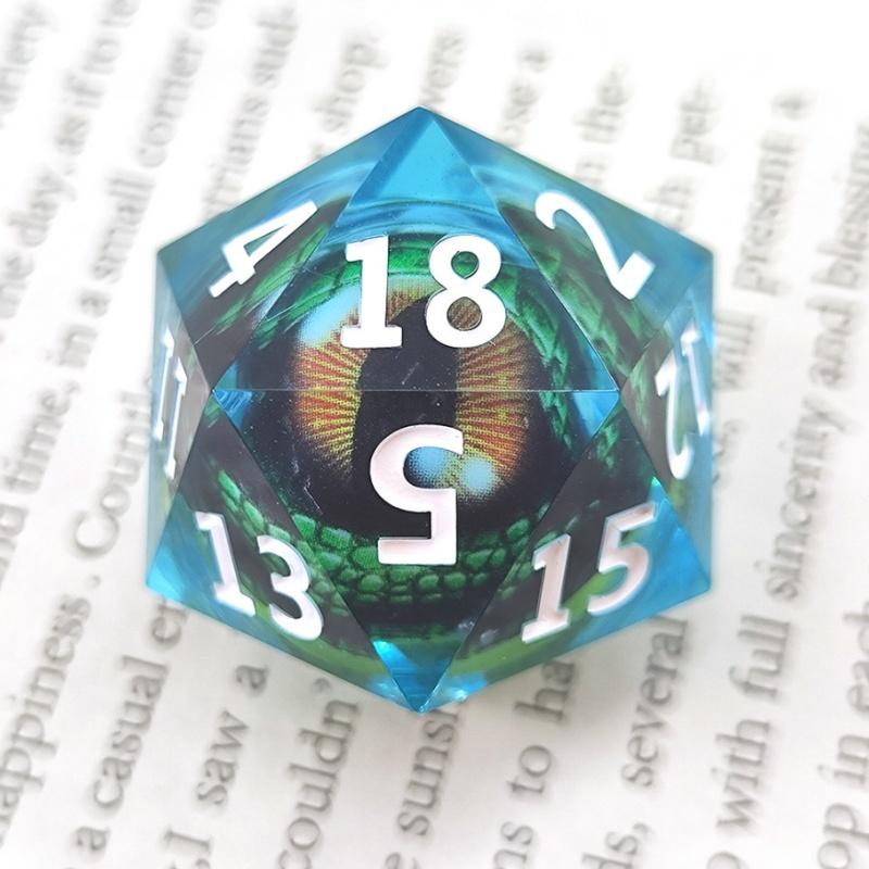35mm D20 Dragon Eye DND kostky pro TRPG Polyhedral Resin 20stranné stolní herní příslušenství