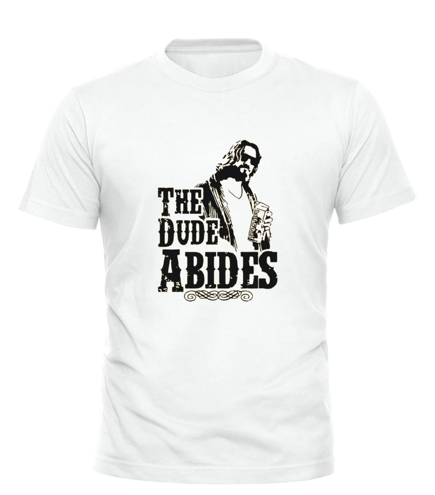

The Dude Abides Graphic TShirt – Retro Cult Movie Quote Casual Unisex Tee Shirt Unisex T-Shirt S