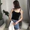 Camisole Bottoming Shirt Spring and Summer Solid Colour Inside and Outside Wear Large Size Round Neck Sexy Suspenders Tank Top