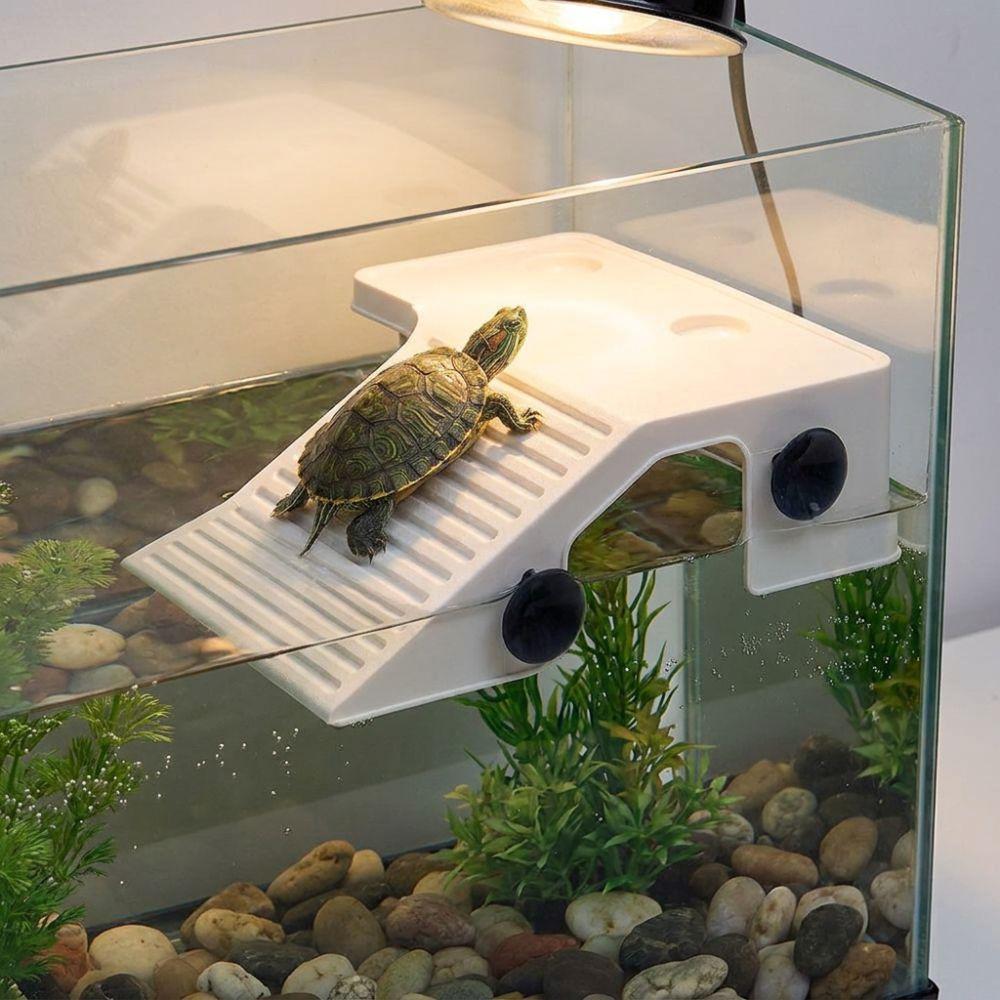 Non-Slip Basking Platform Suction Cup Turtle Climbing Slope Reptile Ramp  Pet Habitat