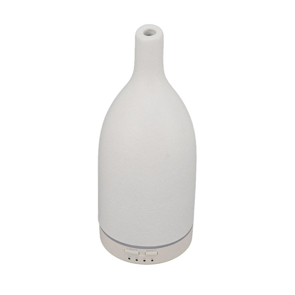 Ceramic Essential Oil Diffuser Ultrasound Aromatherapy Diffuser Quiet Waterless Auto Off Long Mouth
