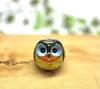 Hyakukaen Kutani Owl Figurine, Lucky, Decomori, Black, Size 2.2