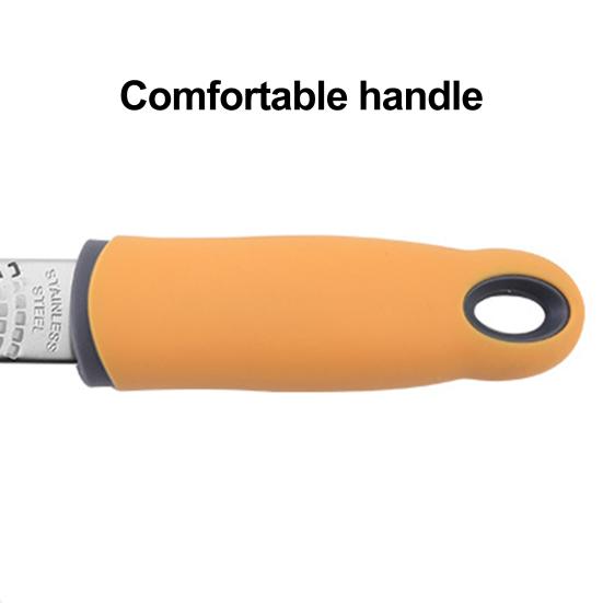 Stainless Steel Cheese Grater Multi-Purpose Kitchen Peeler Rust-Proof Lemon Zester Grater Ergonomic Handle Peeler for Kitchen Use